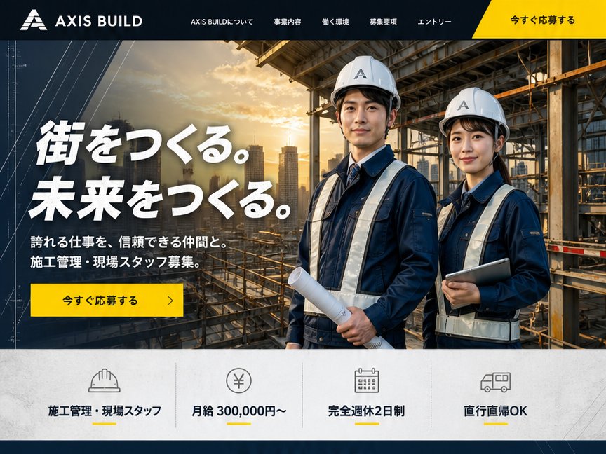 AXIS BUILD のデザイン例