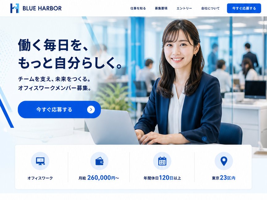 BLUE HARBOR のデザイン例